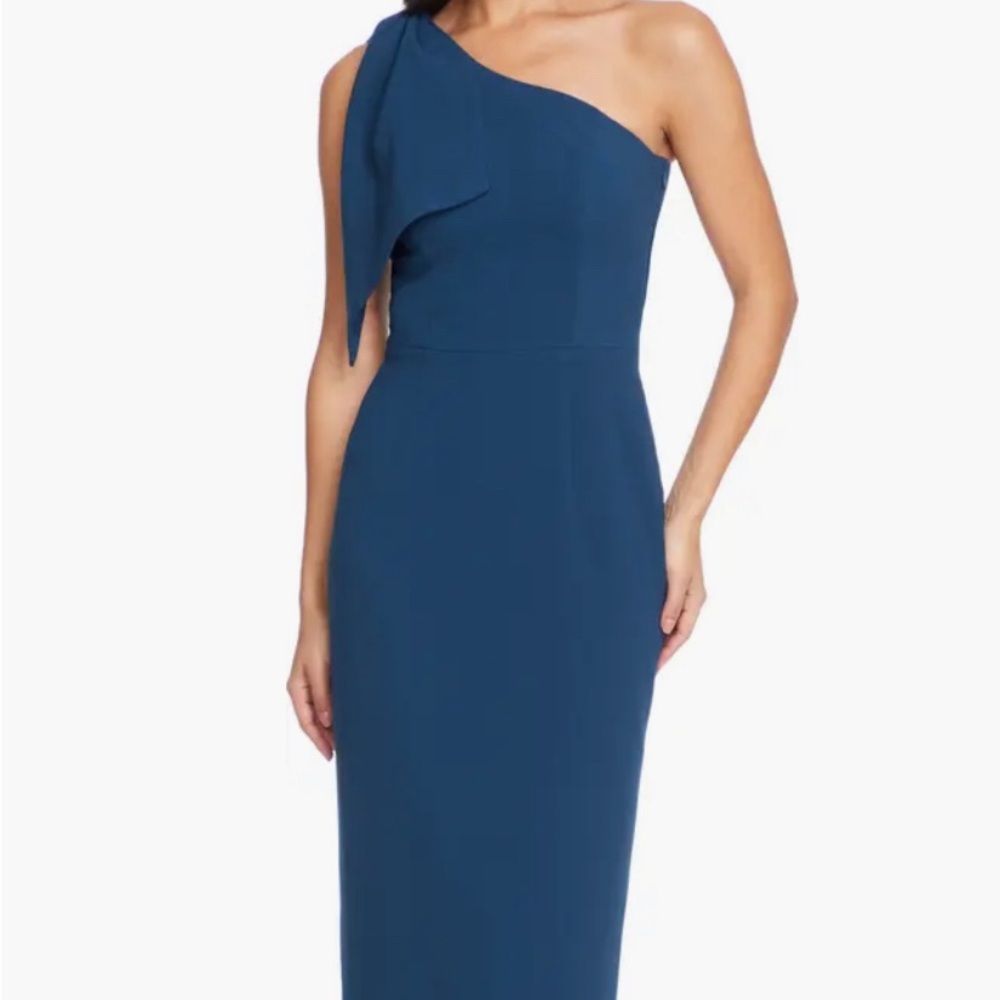 Dress The Population Tiffany one shoulder bow dress